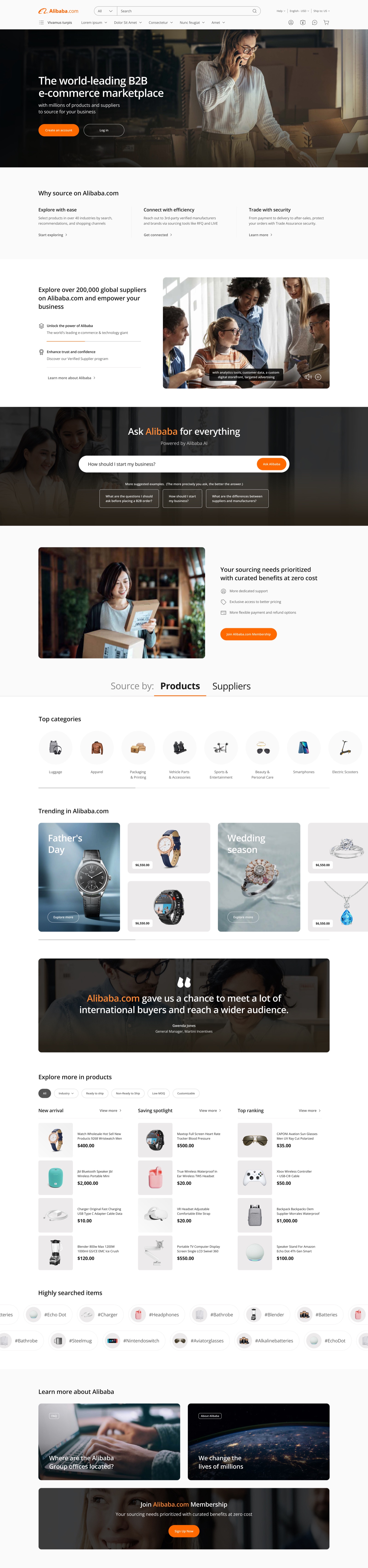 Homepage Logged Out
