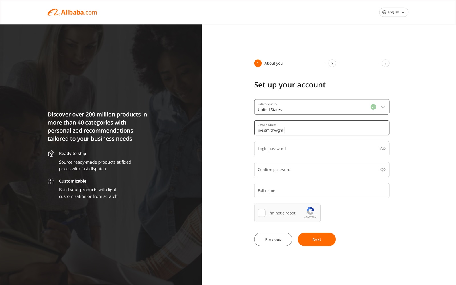 Onboarding step 2