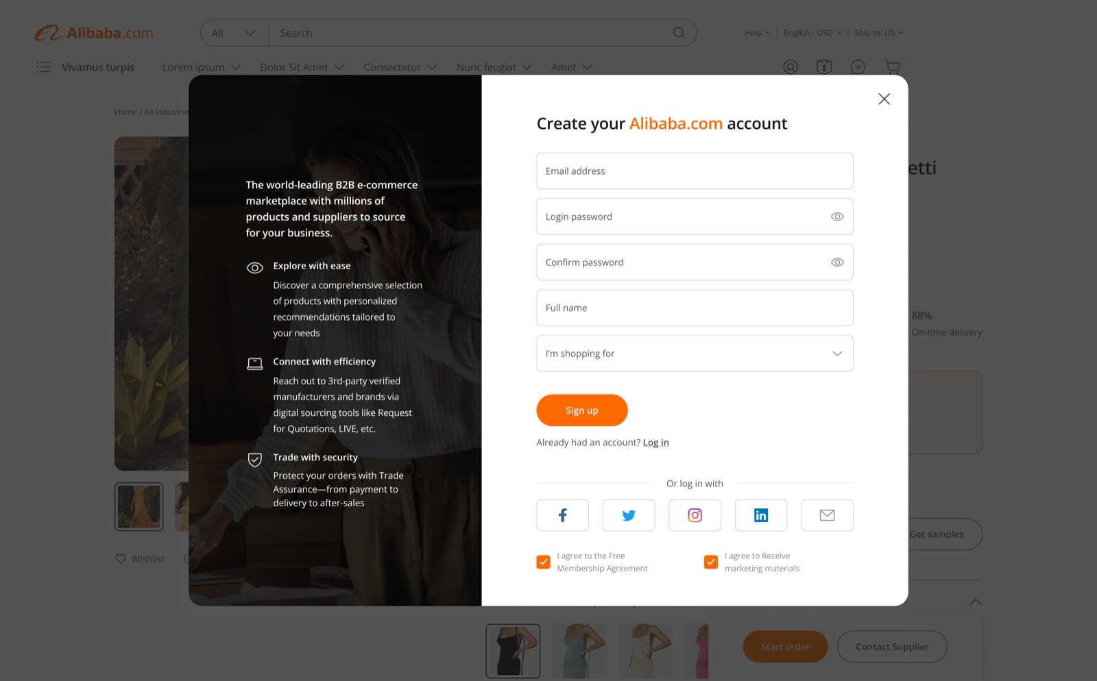 Sign up