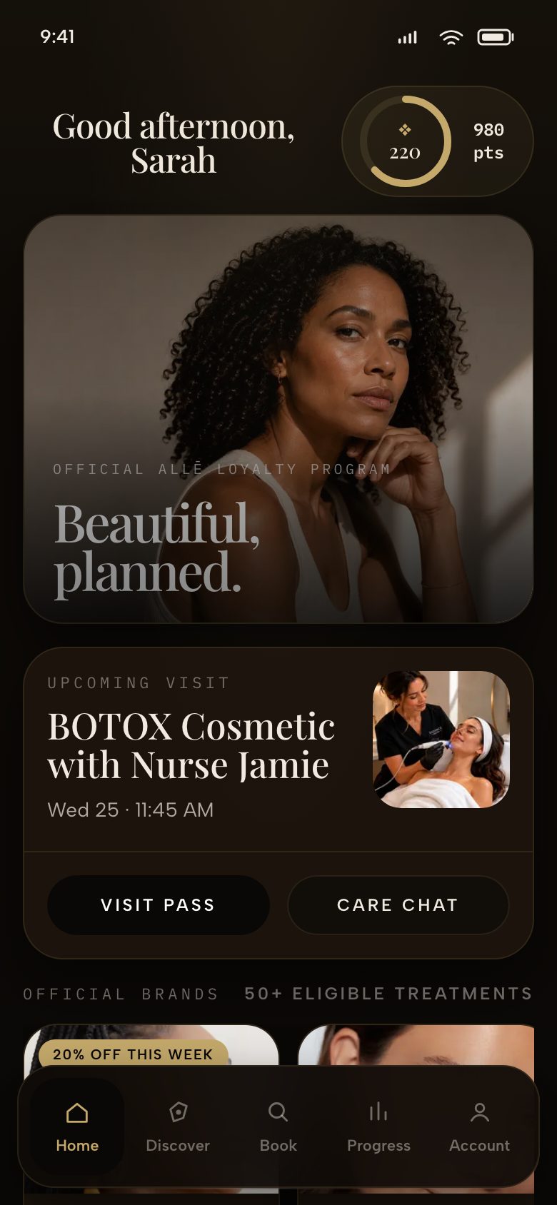 Home screen