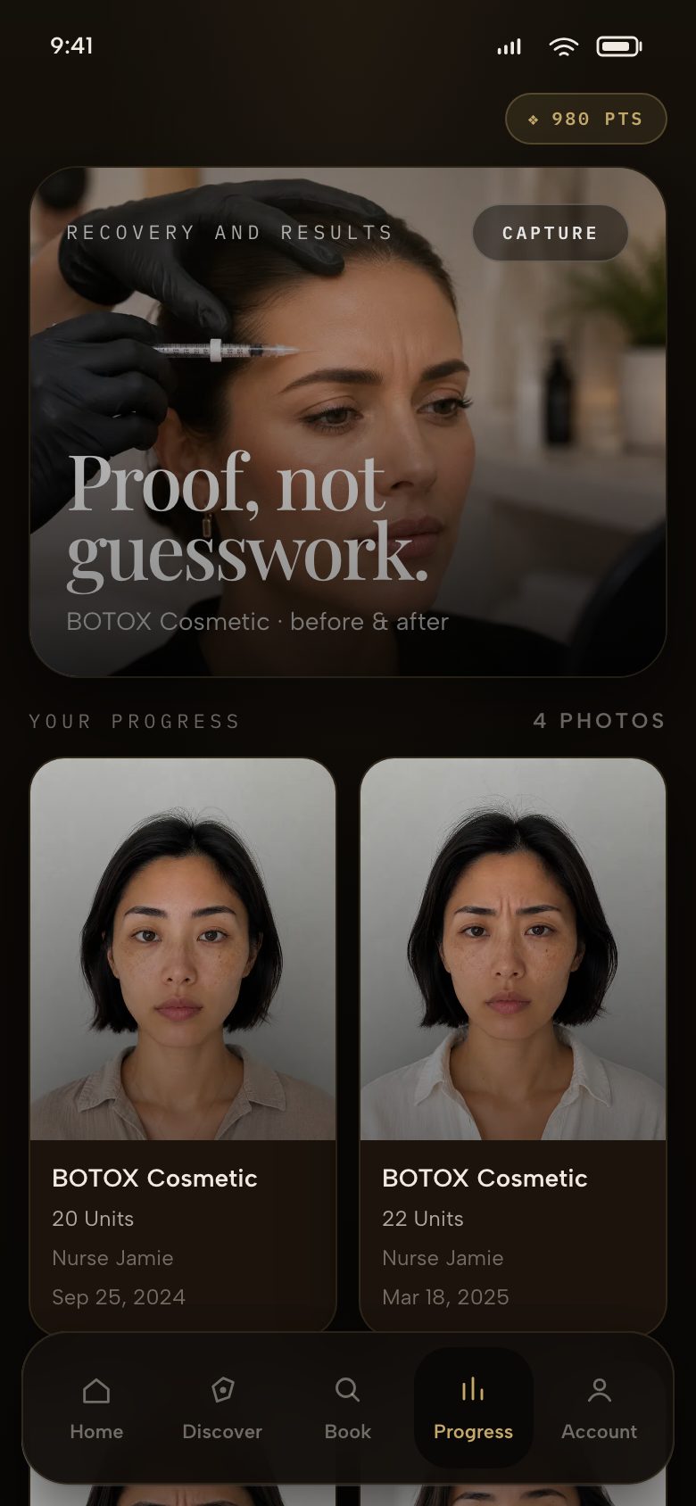 Progress screen